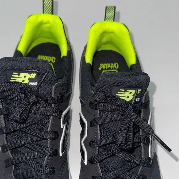🔥New Balance 288SBlack and Neon Yellow Athletic Shoes men’s Sz 9 New
